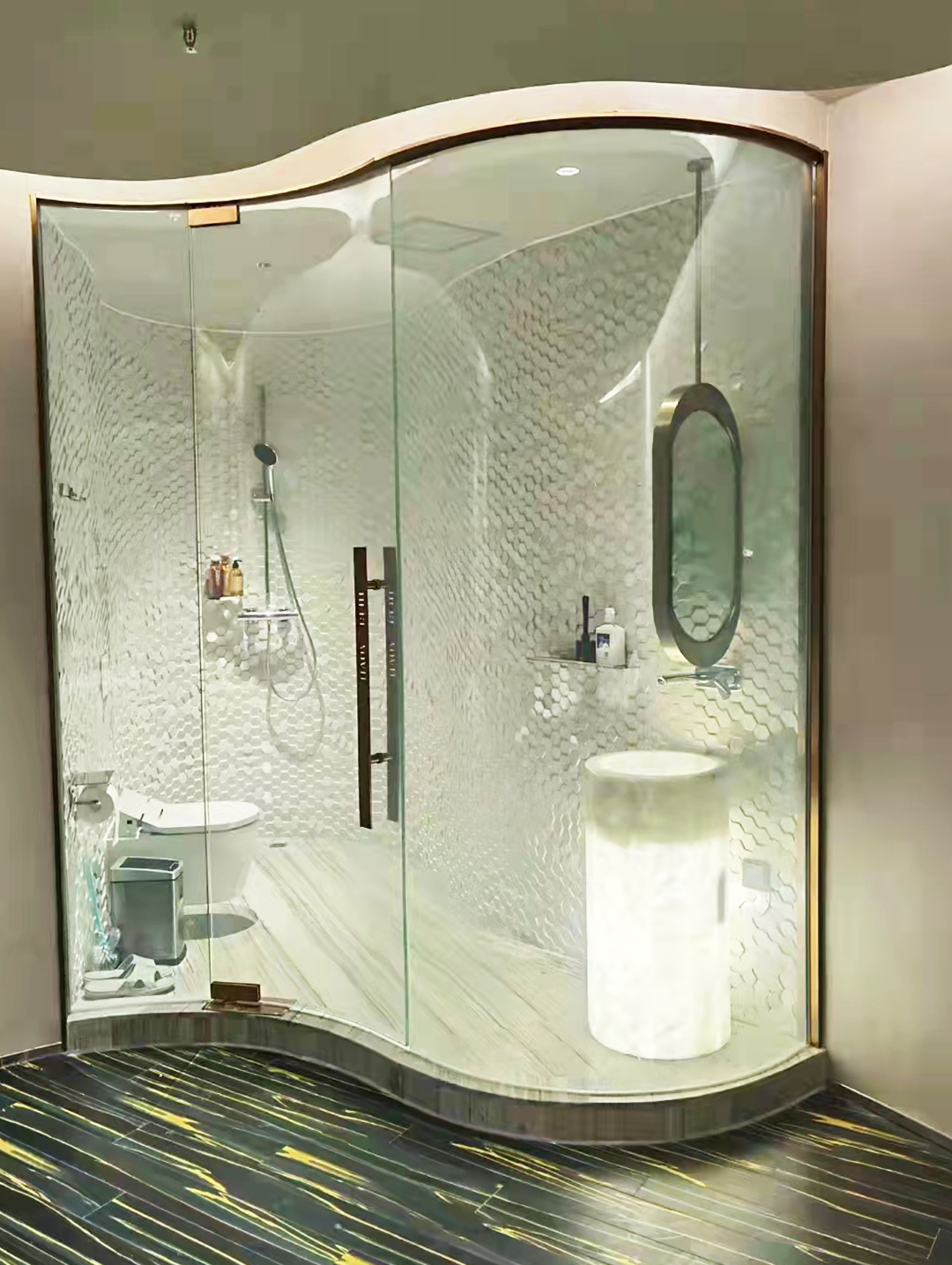 Smart glass for shower room  (2)